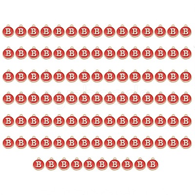 Golden Plated Enamel Alloy Charms ENAM-SZ0001-26C-B-1