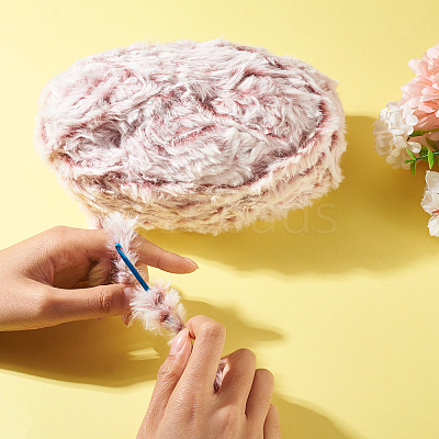 Super Bulky Imitation Fur Polyester Yarn OCOR-TAC0016-36E-1