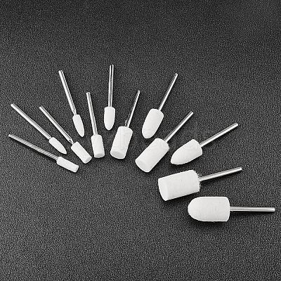60Pcs 12 Style Multifunctional Cone & Column Head Wool Felt Polishing Bits FIND-FH0005-20-1