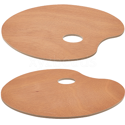 Oval Wood Color Palette AJEW-WH20098-001-1