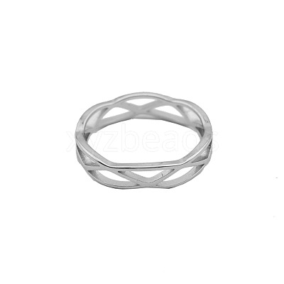Cross 201 Stainless Steel Finger Rings FS-WG7A805-06-1
