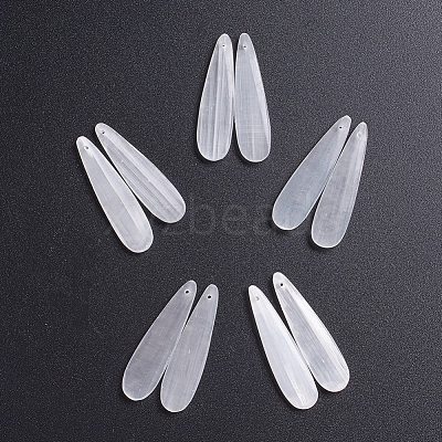 Natural Selenite Pendants G-G827-03I-1