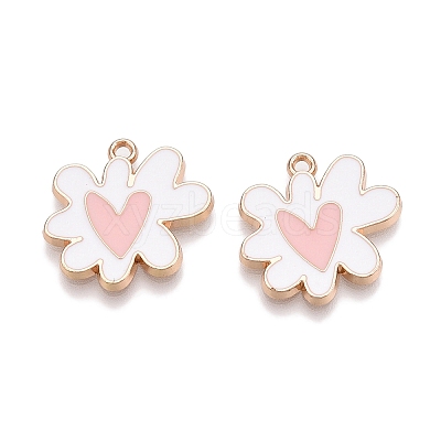 Rack Plating Alloy Enamel Pendants ENAM-N056-344E-1