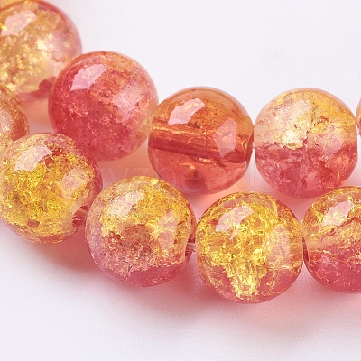 Two Tone Crackle Glass Bead Strands LS-CCG-I001-09-1