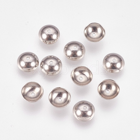 Non-Tarnish Apetalous 201 Stainless Steel Bead Caps STAS-L205-13E-1