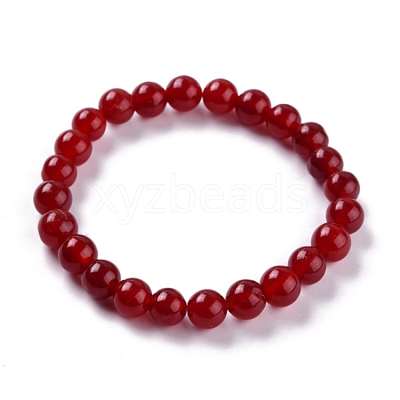 Dyed Natural Jade Beads Stretch Bracelets BJEW-J183-B-01-1