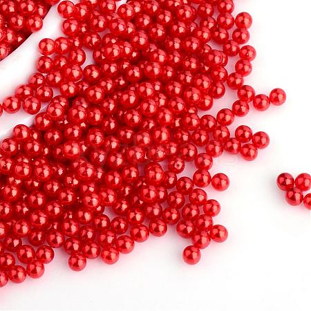 Imitation Pearl Acrylic Beads OACR-S011-8mm-Z1-1