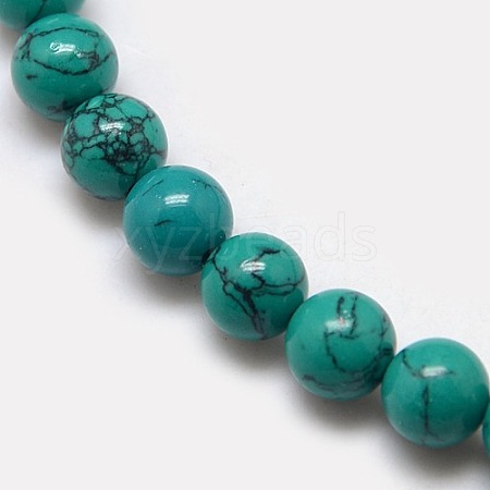 Synthetic Turquoise Beads Strands TURQ-L018-6mm-01-1