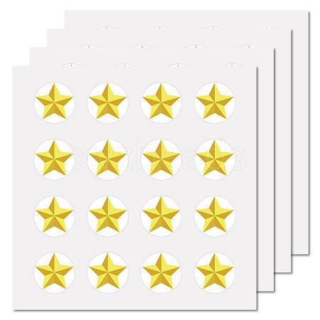 8 Sheets Plastic Waterproof Self-Adhesive Picture Stickers DIY-WH0428-010-1