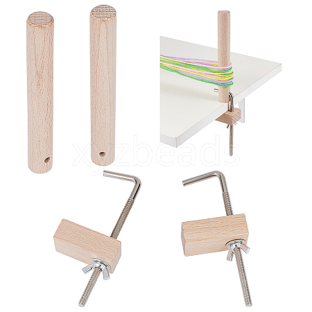 Wood Weaving Loom Pegs Craft Tool DIY-WH07580-286-1