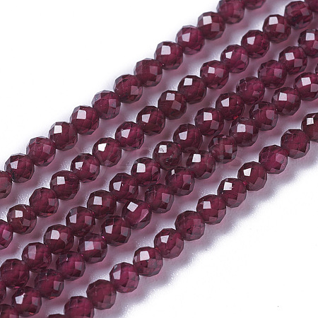 Natural Garnet Beads Strands G-F596-03-4mm-1