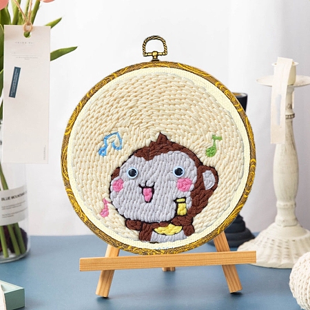 DIY Punch Embroidery Beginner Kits PW-WG3DC73-09-1