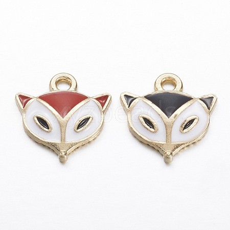 Alloy Enamel Charms X-PALLOY-P118-28-1
