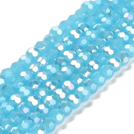 Imitation Jade Glass Beads Stands EGLA-A035-J6mm-B04-1