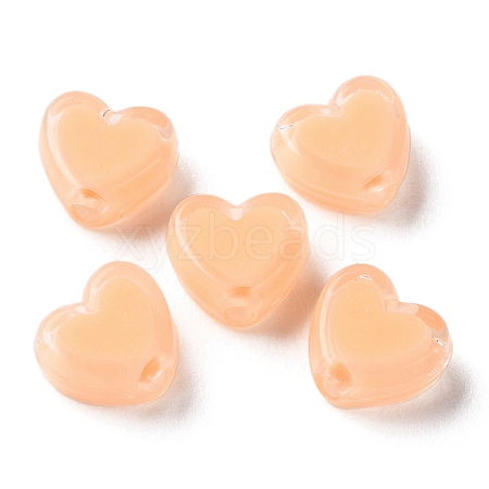 Heart Acrylic Beads TACR-C001-01E-1