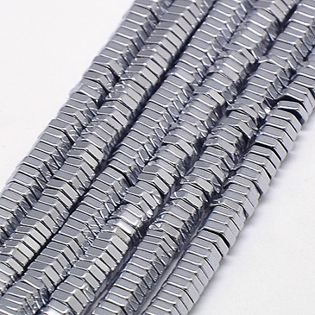 Electroplate Non-magnetic Synthetic Hematite Beads Strands X-G-J165-3mm-08-1
