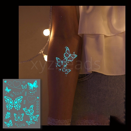 Luminous Removable Temporary Water Proof Tattoos Paper Stickers PW-WG10232-10-1