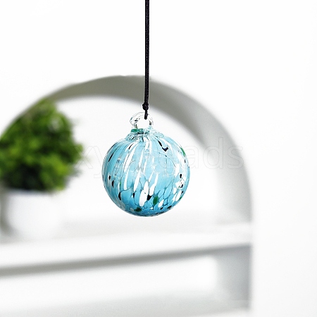 Christmas Lampwork Sphere Pendant Decorations for party PW-WG374C7-05-1