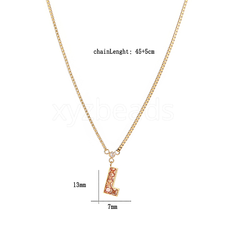 Cubic Zirconia Puzzle Pendant Necklaces VP6422-2-1