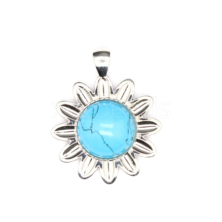 Synthetic Blue Turquoise Pendants PW-WG39578-05-1