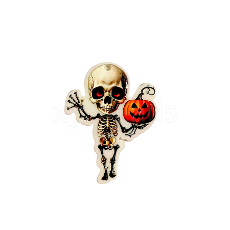 Halloween Theme Opaque Acrylic Pendants SACR-Z005-03D-1