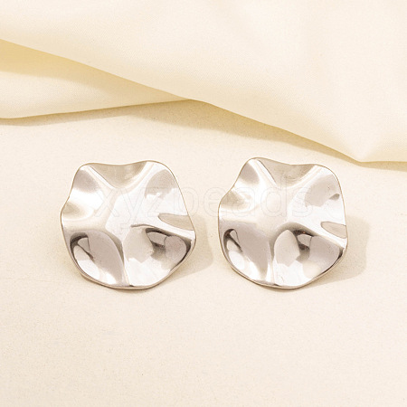 Geometric Irregular Earrings Stainless Steel 18k Studs Jewelry Accessories VH8624-9-1