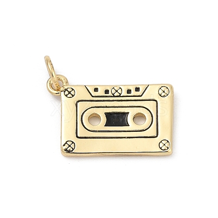 Brass Enamel Pendants X-KK-U062-36G-1