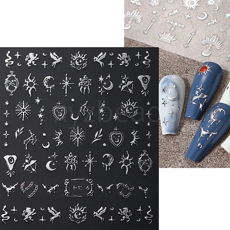 Plastic Nail Art Stickers PW-WG839E0-01-1