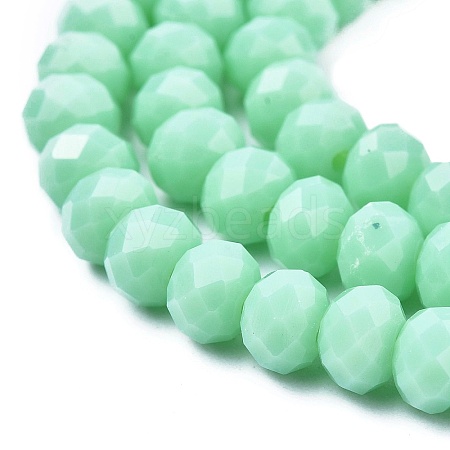 Opaque Solid Color Glass Beads Strands X1-EGLA-A034-P4mm-D14-1