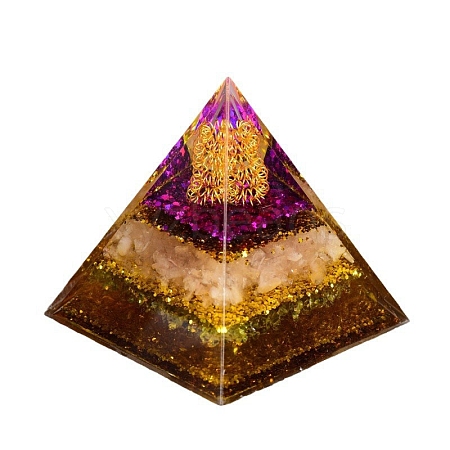 Orgonite Pyramid Resin Display Decorations PW-WG528EC-01-1