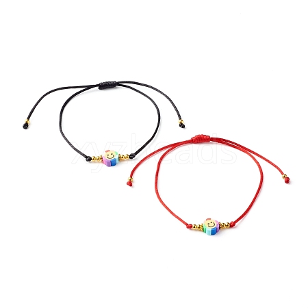 Adjustable Nylon Thread Cord Bracelets BJEW-JB06346-1