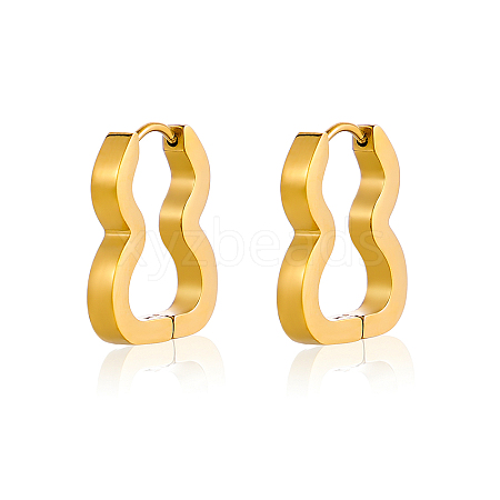 304 Stainless Steel Hoop Earrings STAS-OY016-78G-1