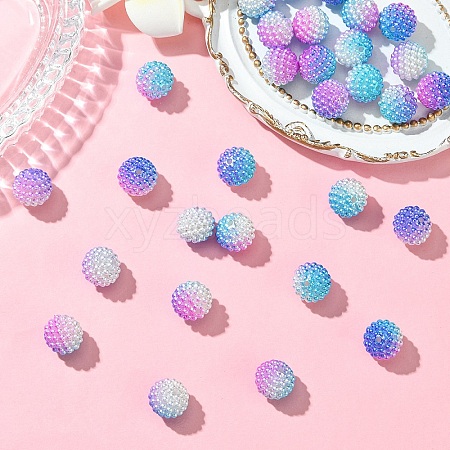 30Pcs Imitation Pearl Acrylic Beads OACR-YW0002-30I-1