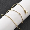 Brass Satellite Chains Necklaces for Women NJEW-D302-16G-3