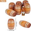 Beechwood Mini Beer Barrel LS-DJEW-WH0015-46-5