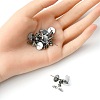 100Pcs 304 Stainless Steel Stud Earring Findings STAS-YW0001-43B-4