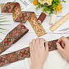 FINGERINSPIRE 5M Ethnic Style Embroidery Polyester Ribbons OCOR-FG0002-20B-3