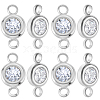 20Pcs 304 Stainless Steel Crystal Rhinestone Links Connectors STAS-BBC0009-19P-1