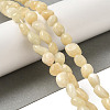 Natural Yellow Jade Beads Strands G-B078-D27-01-2