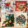 1 Roll Christmas Printed Polyester Grosgrain Ribbons OCOR-CY0002-93-5