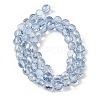 Electroplate Glass Beads Strands EGLA-L045-G-PL03-2