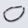 Natural Indian Agate Beads Strands X-G-G515-4mm-05-2