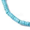 Natural Howlite and Pearl Beads Btacelets BJEW-JB10681-07-4