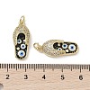Real 18K Gold Plated Brass Micro Pave Cubic Zirconia Pendants KK-L209-067G-03-3