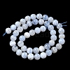 Grade A Natural Blue Lace Agate Beads Strands G-F222-29-8mm-1-10