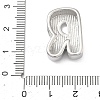 Brass Initial Beads KK-B167-27P-01R-3