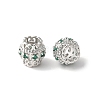 Brass Micro Pave Cubic Zirconia European Beads KK-U067-08P-02-1