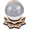 Gorgecraft 1Pc Basswood Crystal Ball Chassis DJEW-GF0001-35-4