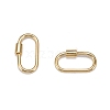 Brass Screw Carabiner Lock Charms LS-KK-T047-07G-2
