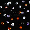 40Pcs 4 Colors Cubic Zirconia Cabochons ZIRC-YW0001-20C-5